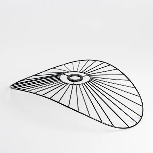 Brilagi - LED felületre szerelhető csillár CERIA WIRE 1xE27/40W/230V 40x56 cm fekete/tölgy