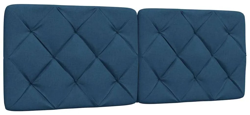 ágy matraccal Kék 140x190 cm szövet