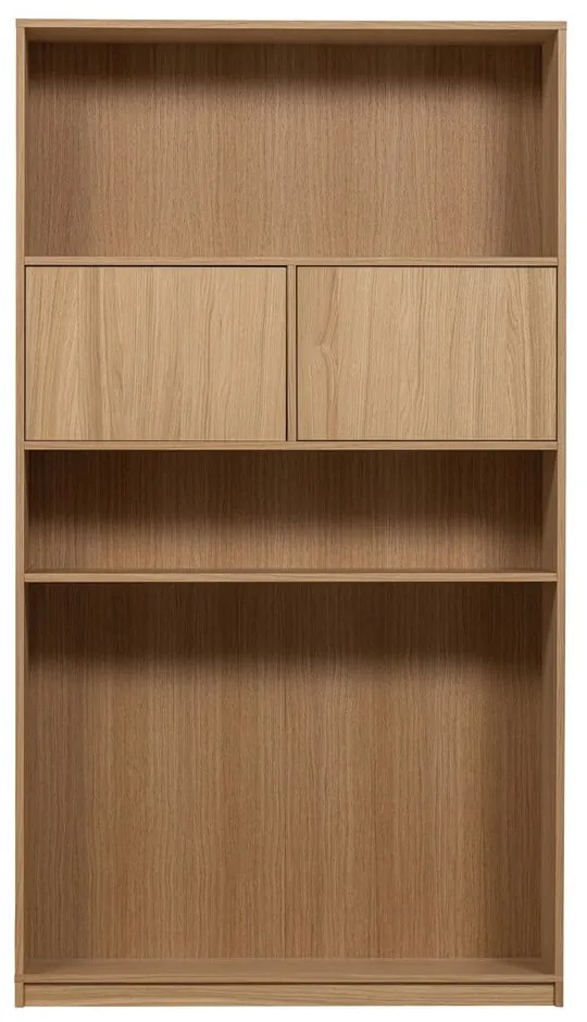 Natúr színű moduláris könyvespolc tölgyfa dekorral 264x243 cm Modulair – vtwonen