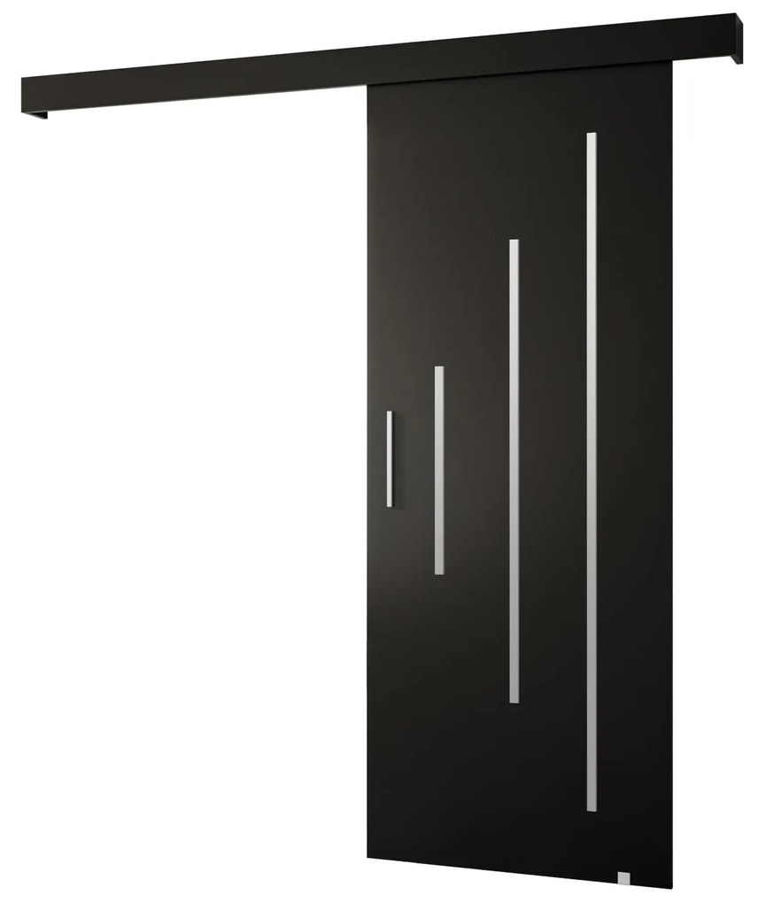 Tolóajtó 70 cm Slavdro 3 (matt fekete). 1108773