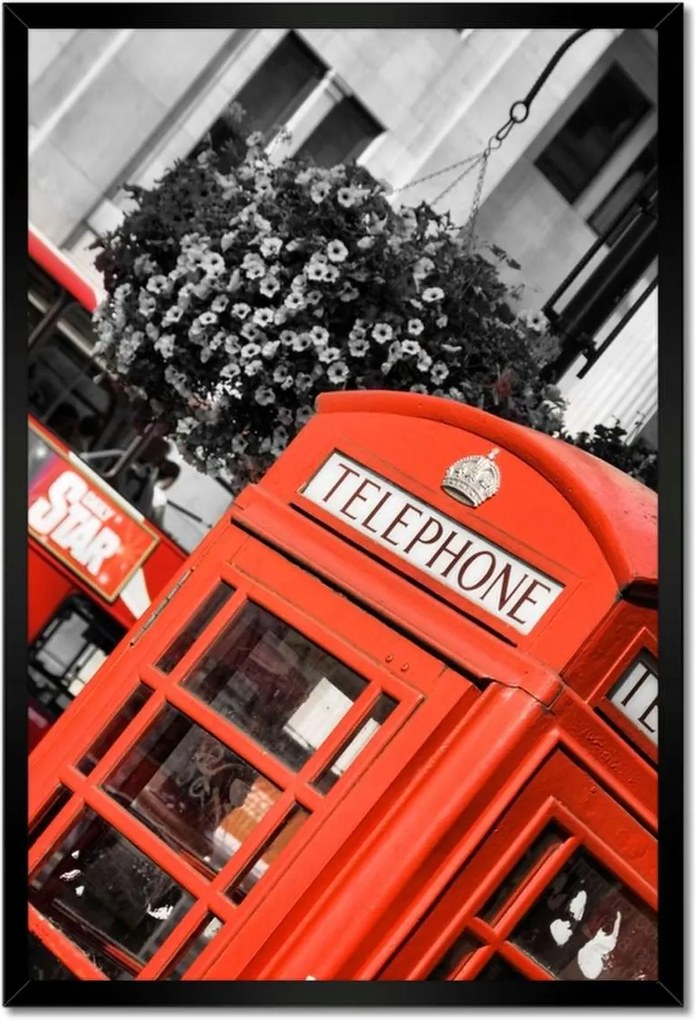 Poszterek keretben 40x60 Londoni bódé