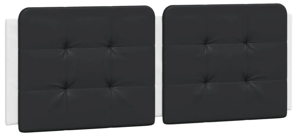 fehér és fekete ágykeret LED-ekkel matrac nélkül Zadar 140 x 200 cm