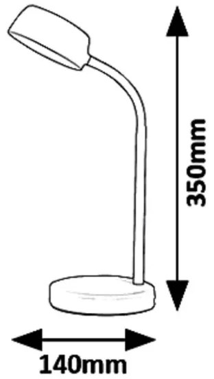 Rabalux 6778 - LED Asztali lámpa BERRY LED/4,5W/230V