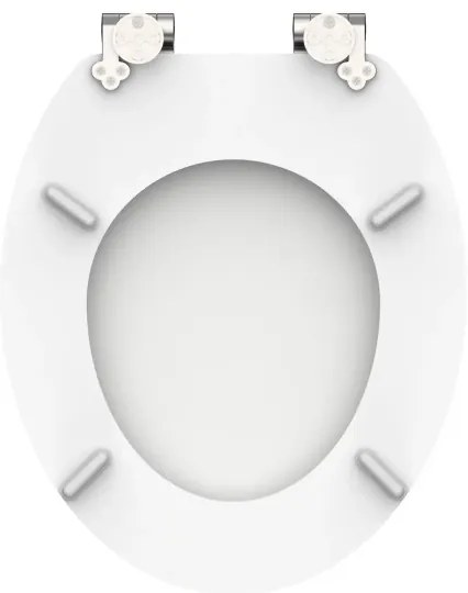 Schütte 84100-A - Fehér SoftClose WC-ülőke, MDF-ből készült