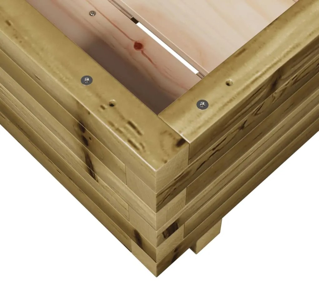 vidaXL impregnált fenyőfa kerti virágláda 40x40x26,5 cm