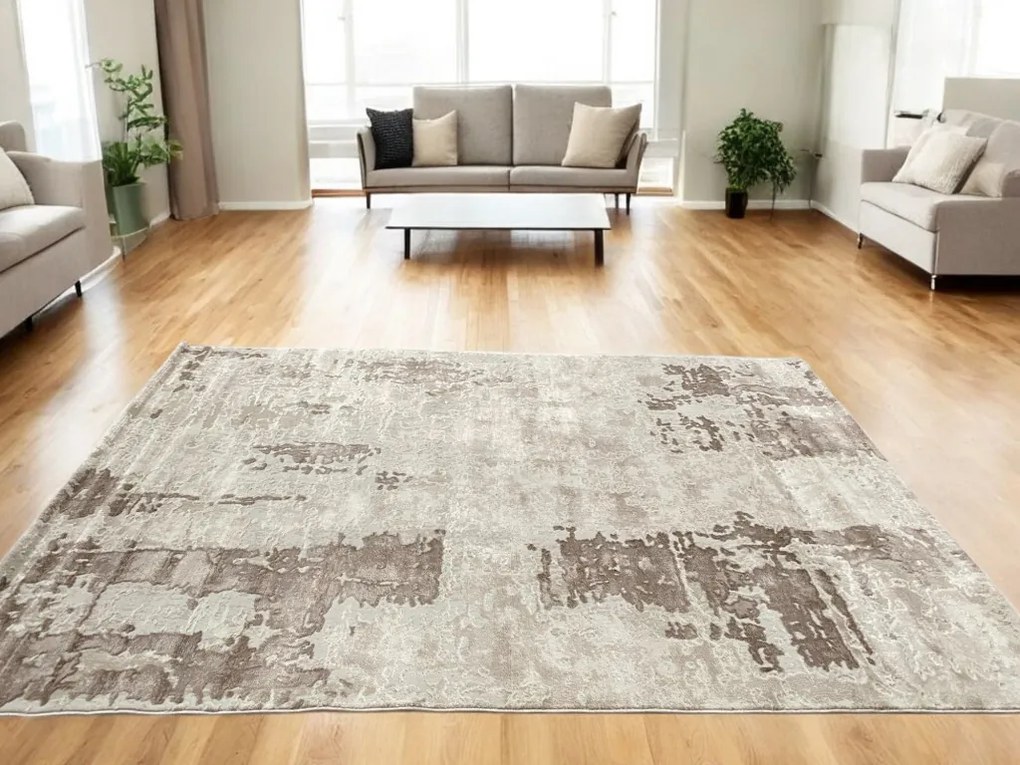 Veston 51263 bézs modern szőnyeg 60x110 cm