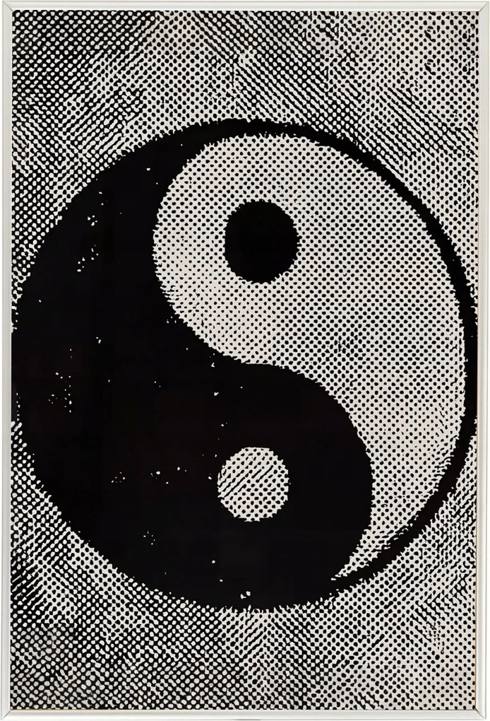 Poszter Alumínium Keret Harmónia Egyensúly Yin Yang Raszter Grafika 40x60