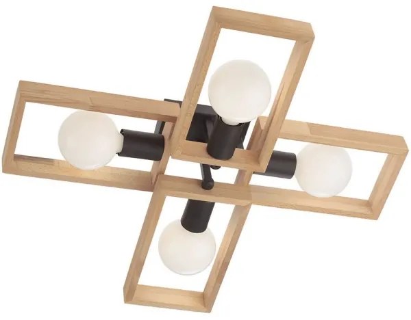 Redo 01-1969 - Mennyezeti lámpa TIMBER 4xE27/42W/230V