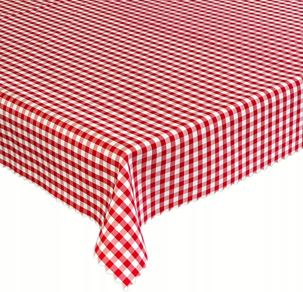 Abrosz Foltálló Asztal Greta Rács Piros 160x200 cm