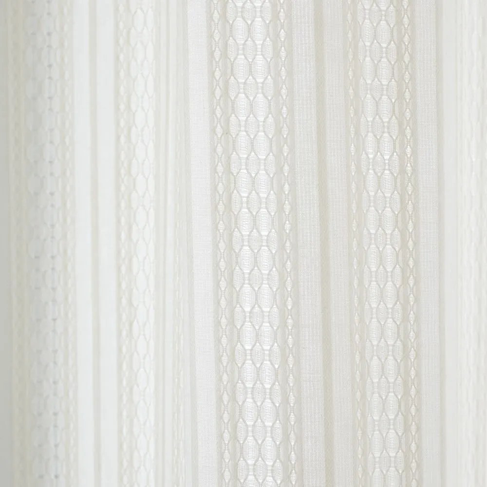 Fehér pamut fényáteresztő függöny 140x137 cm Zofia Broderie Anglaise – Pineapple Elephant
