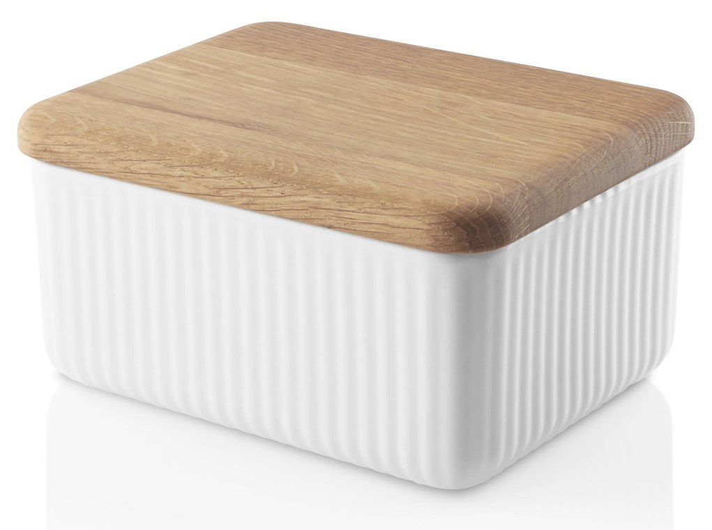 Nordic kitchen porcelán vajtartó, tölgyfa fedővel, Legio Nova - Eva Solo
