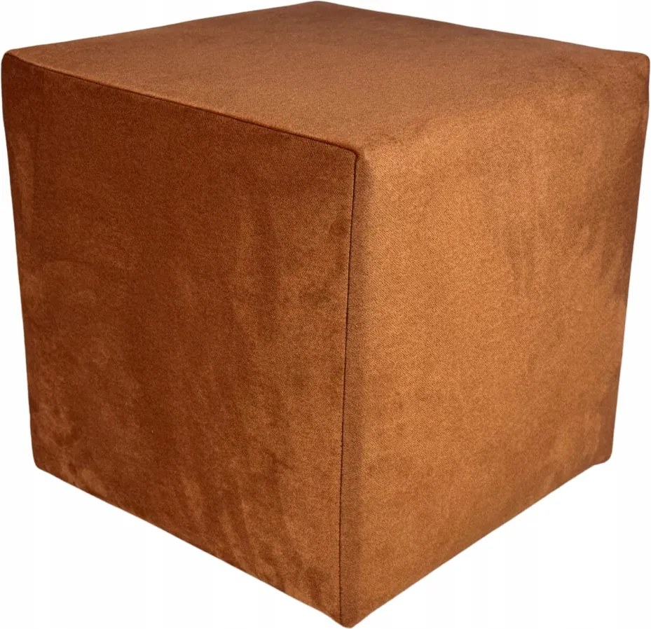 Négyzet alakú velúr tégla puff, könnyen tisztítható, lángálló
