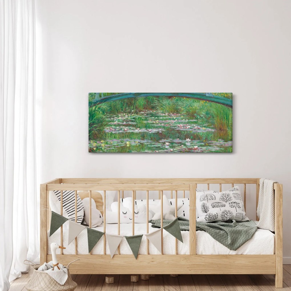 Kép - Claude Monet, The Japanese Footbridge, reprodukciók (120x50 cm)