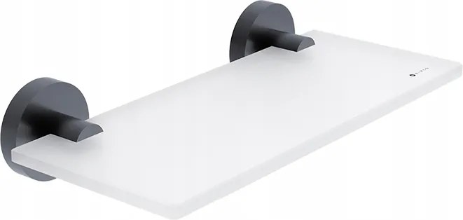 Nimco Unix fekete WC-polc mobiltelefonhoz, matt üveg, 20 cm, Unc 13091B-20-90