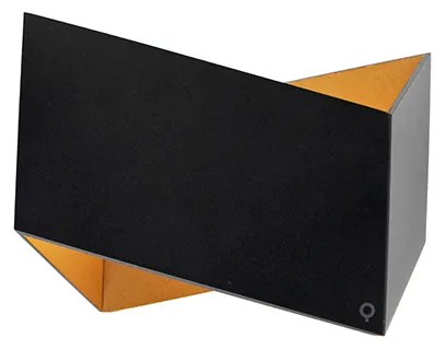 Design fali lámpa fekete arannyal - Fold