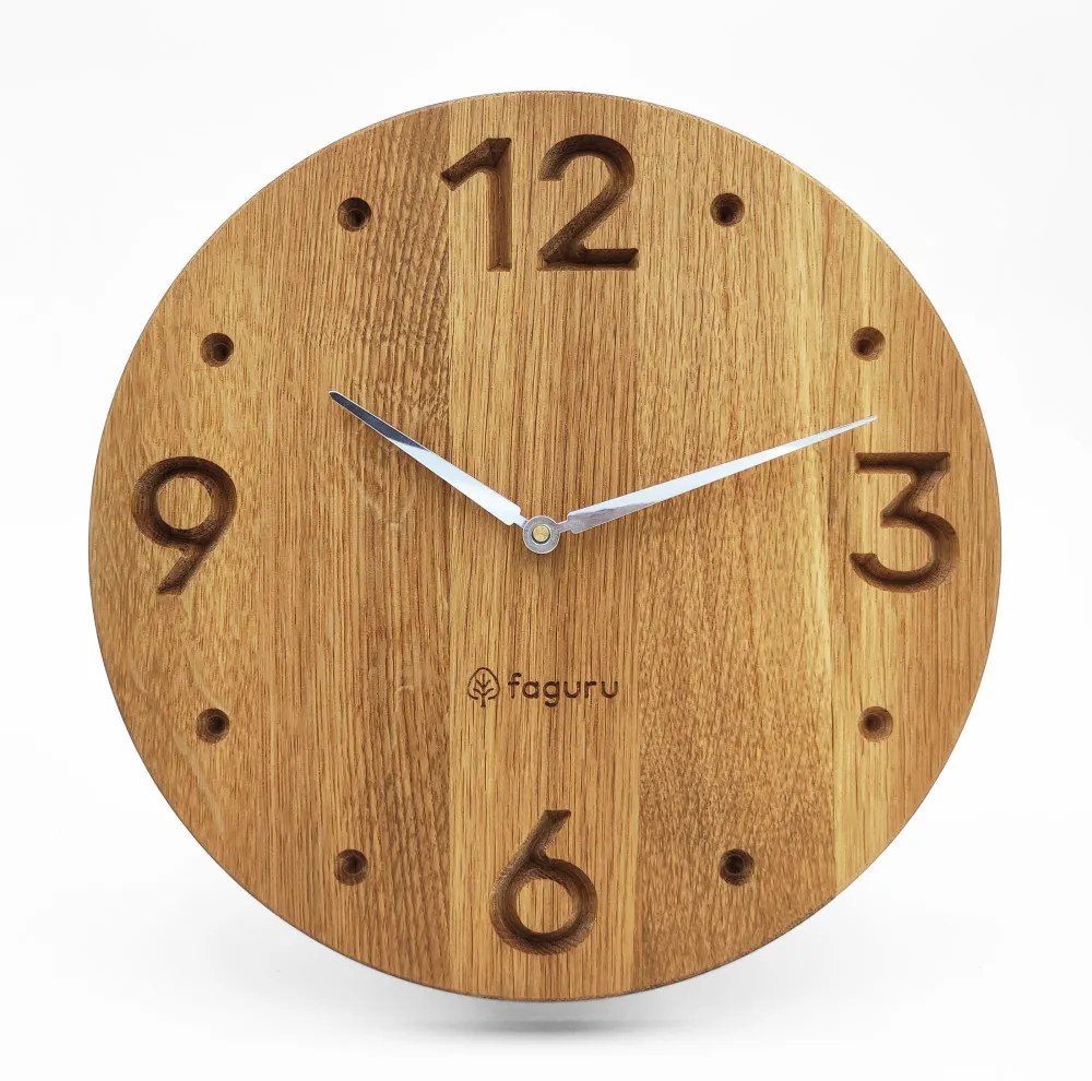 Elegáns fa falióra (Quartz - sweep) TMA-103