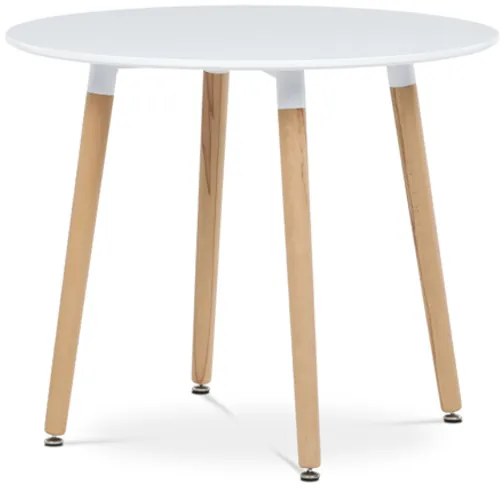 Autronic Étkezőasztal 90x74 cm matt fehér DT-306 WT