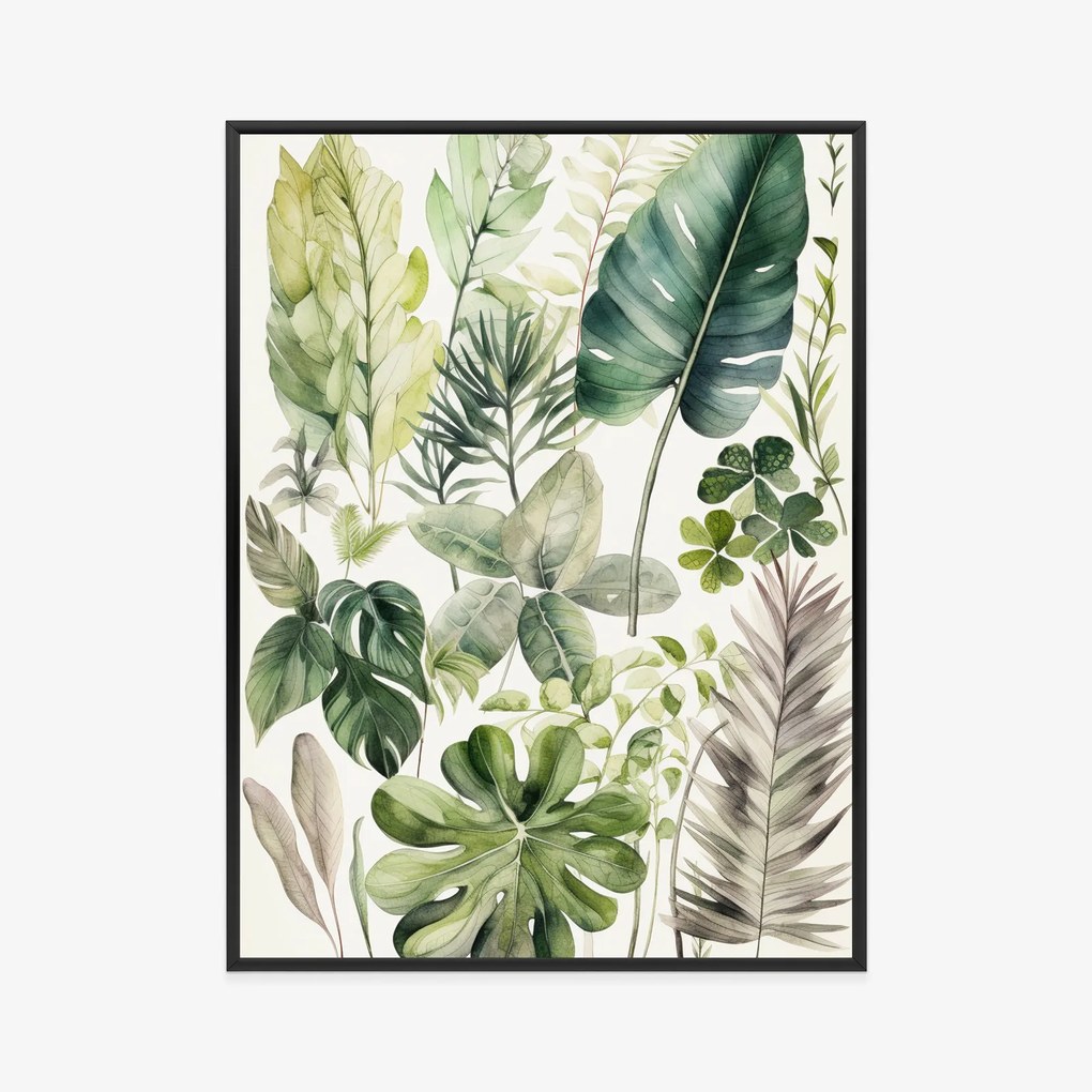 Növénygyűjtemény poszter - 60x80 cm, Ezüst