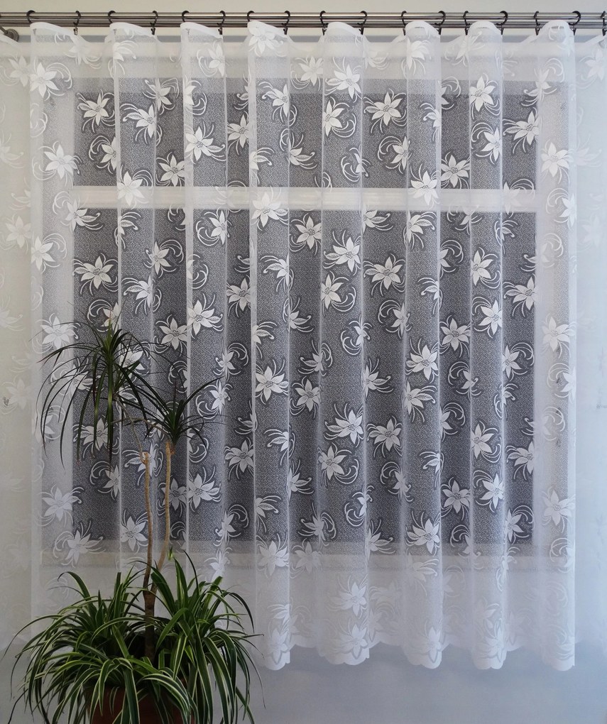 Mg Függöny 2011 Fehér 440x160cm Kész Szalaggal K