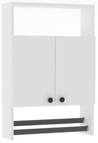 Fali szekrény BANYO 87x60 cm fehér