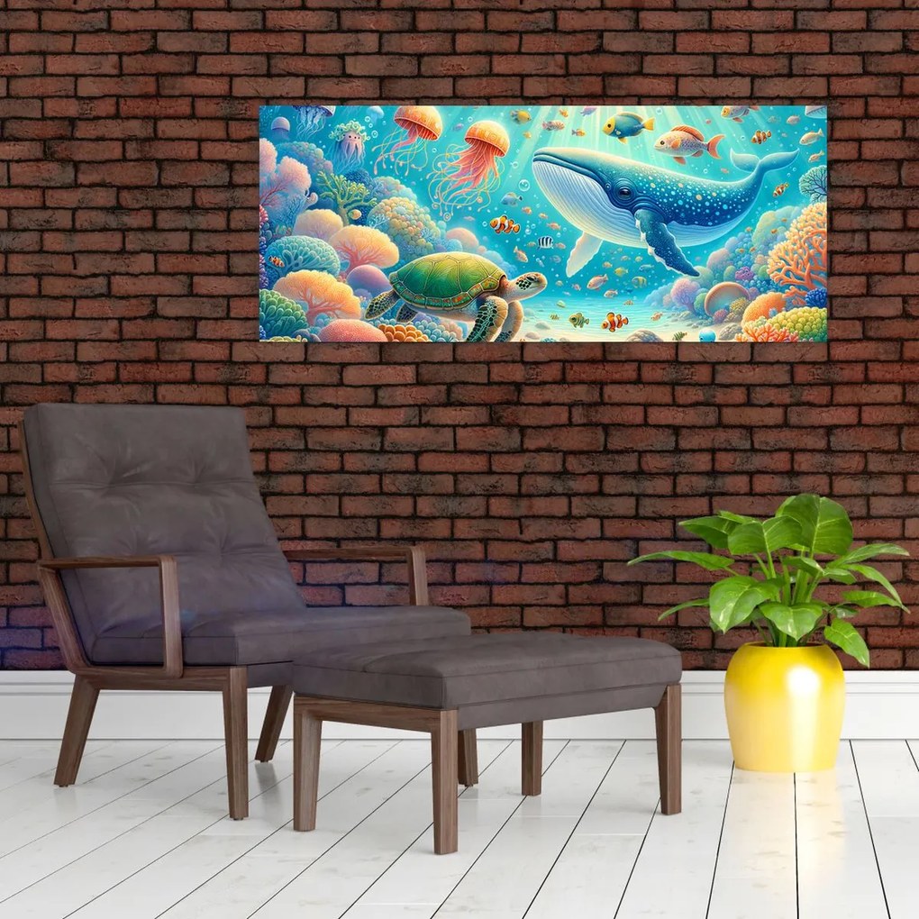 Kép - A világ a víz alatt (120x50 cm)