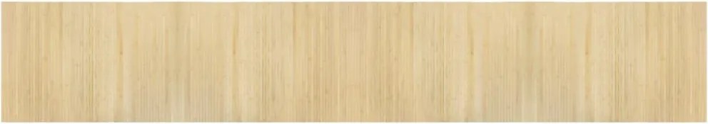 vidaXL négyszögletű világos természetes bambusz szőnyeg 70 x 400 cm