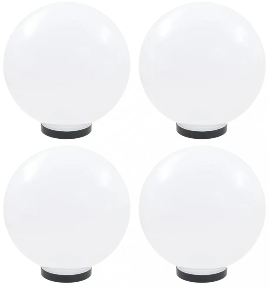 4 db LED gömblámpa 30 cm PMMA