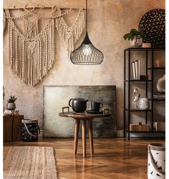 Eglo 43344 - Csillár zsinóron STAVERTON 1xE27/60W/230V