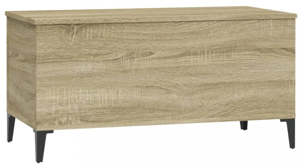 sonoma tölgy színű szerelt fa dohányzóasztal 90x44,5x45 cm