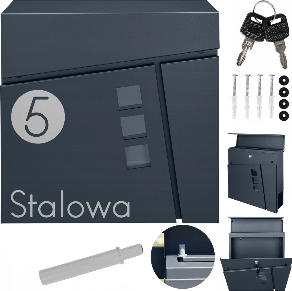 Postaláda Házszám Fogantyú Csendes Ház Címmel