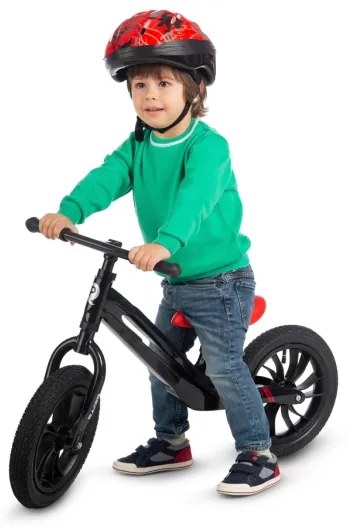 QPlay - RACER AIR futóbicikli fekete/piros