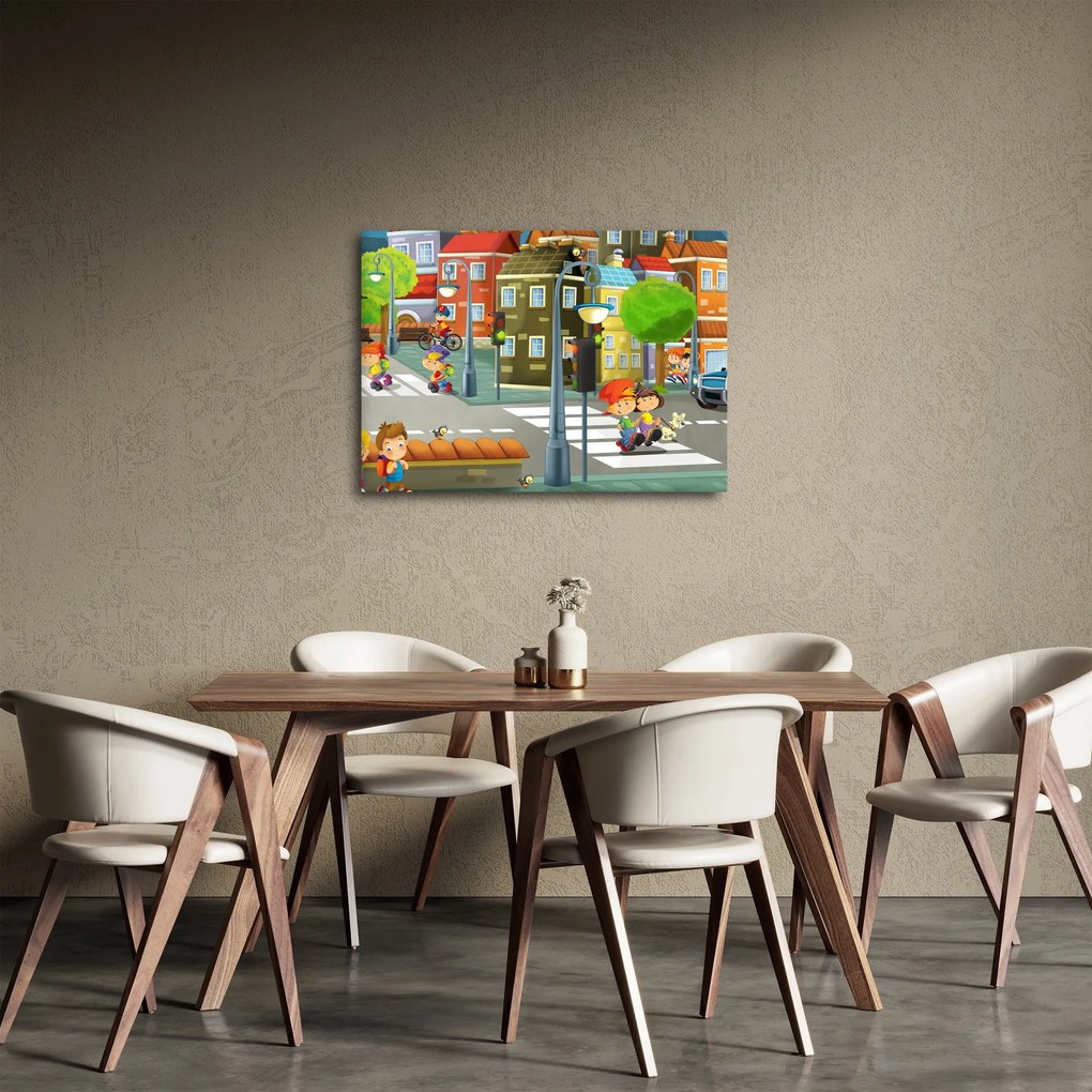 Kép - gyermek város (70x50 cm)