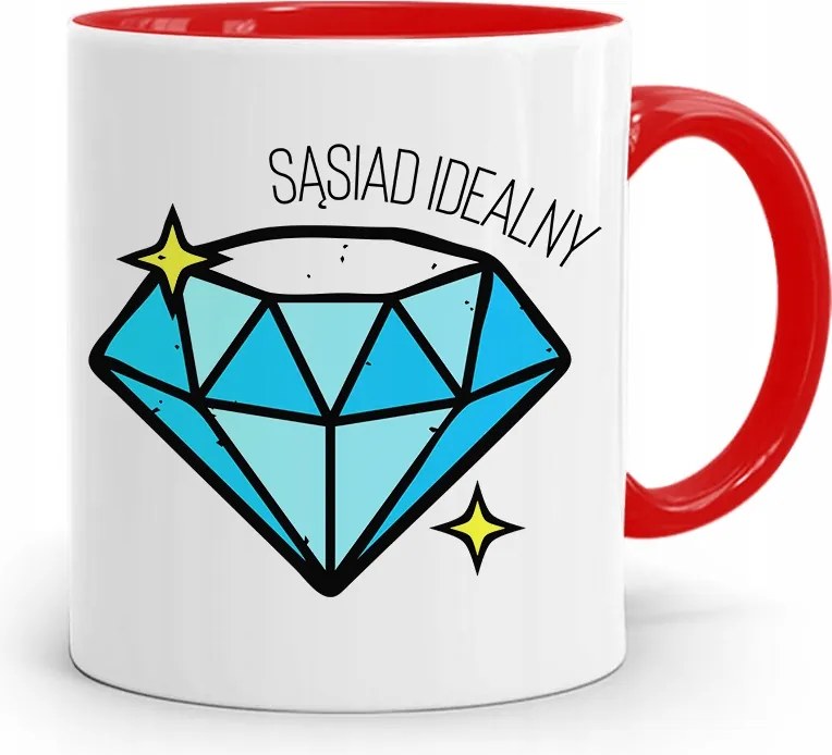 Szomszédnak Piros Ajándék Bögre fényképes nyomtatással