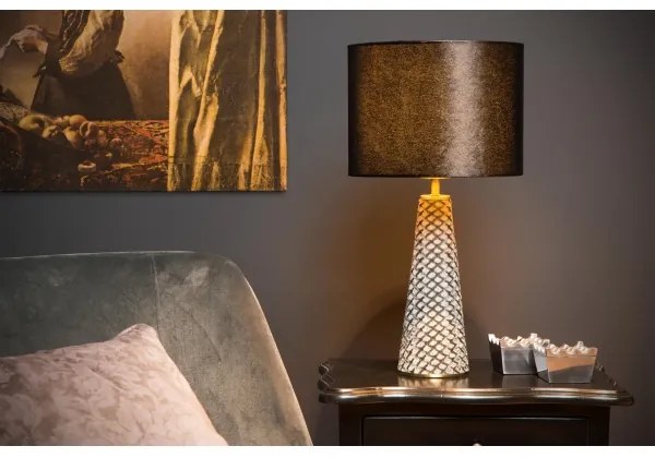 Lucide 10501/81/30 - Asztali lámpa VELVET 1xE27/40W/230V