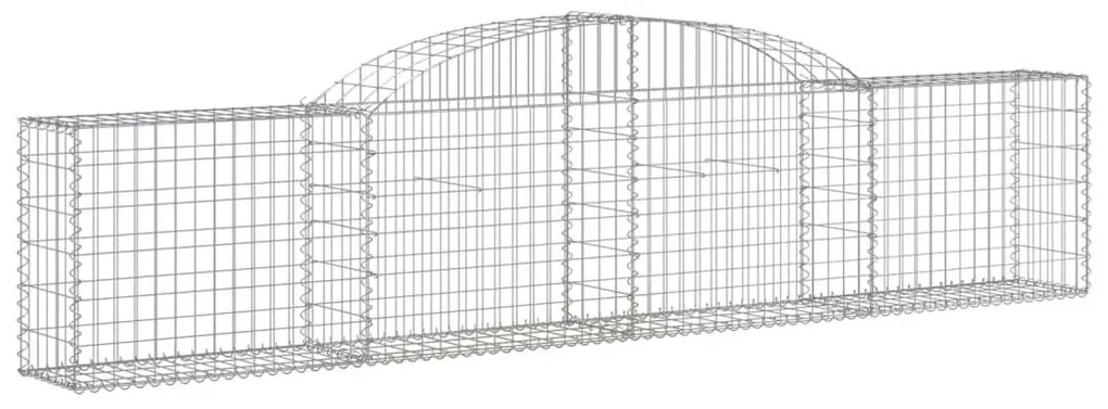 20 db íves horganyzott vas gabion kosár 300x30x60/80 cm
