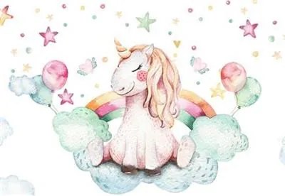 Egyszarvú poszter, fotótapéta, Vlies (208 x 146 cm)