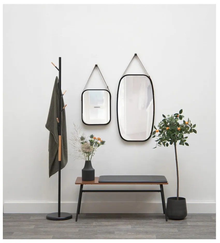 Idylic falitükör fekete kerettel, hossza 40,5 cm - PT LIVING