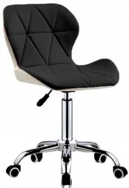 Bőr irodai szék White - Black