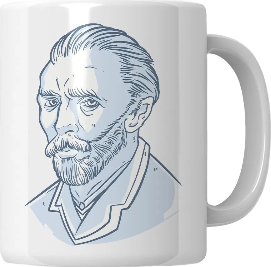 Van Gogh Bögre Portré Ajándék Művészet Rajongóknak Ajándék 18-99