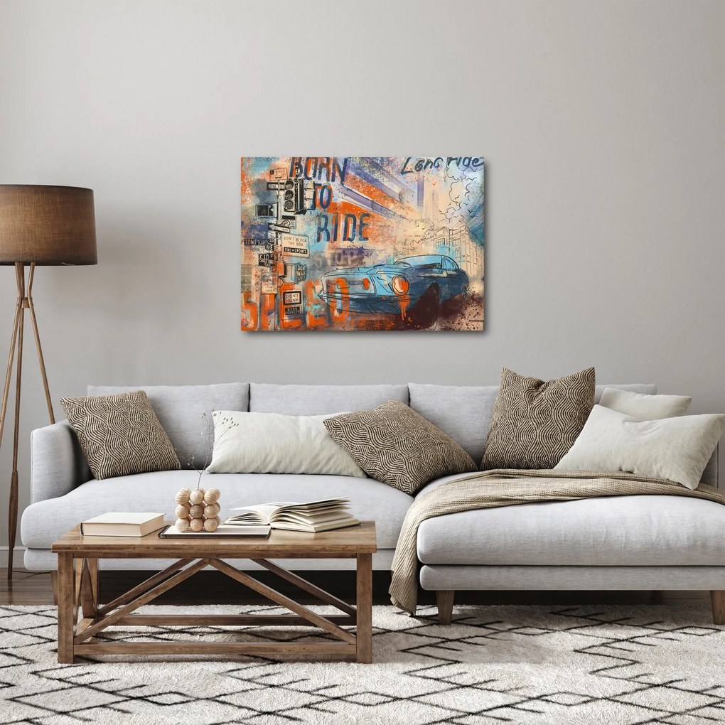 Kép - lovaglásra született (70x50 cm)