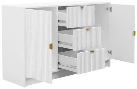 Komód Rozoma 2D3SZ (fehér velvet + arany) . 1103671