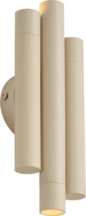 Retro Fali Lámpa Bézs 3-lámpás - Pipes