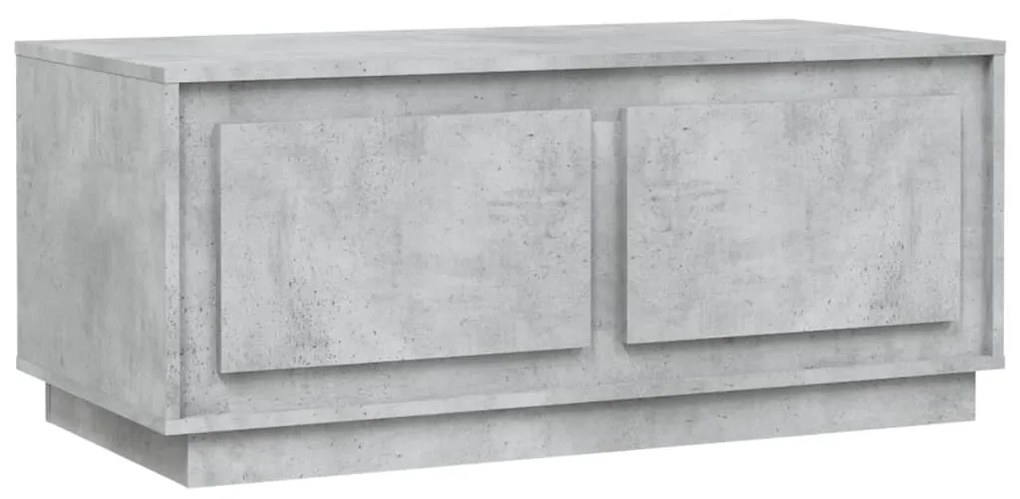 Betonszürke szerelt fa dohányzóasztal 102x50x44 cm