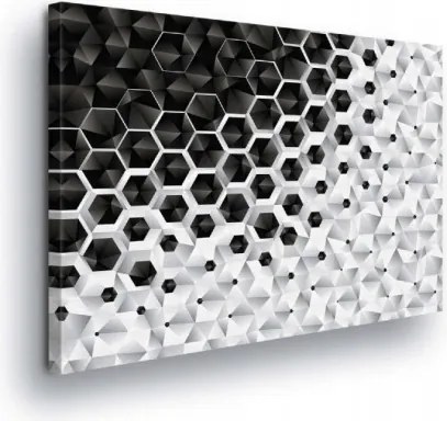 Vászonkép 100x75 Geometrikus Absztrakt Méhsejt szerkezet Keret nélkül