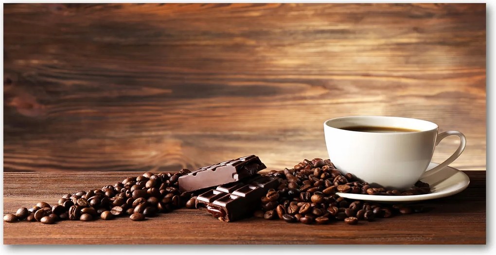 Fotó üvegkép Kávé és csokoládé 140x70