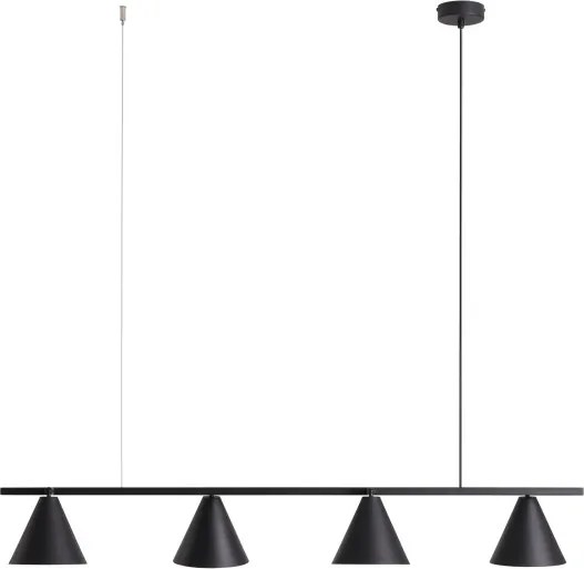 ALDEX 1108L1 FORM Többágú Függesztett Lámpa Fekete E27 IP20