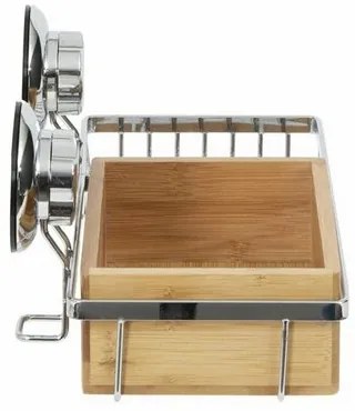 Compactor Bestlock SPA Bamboo Bambusz polc szappantartóval, 27,3 x 15 x 13,5 cm