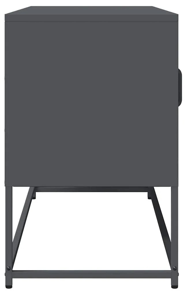 antracit hidegen hengerelt acél TV-szekrény 100,5x39x60,5 cm