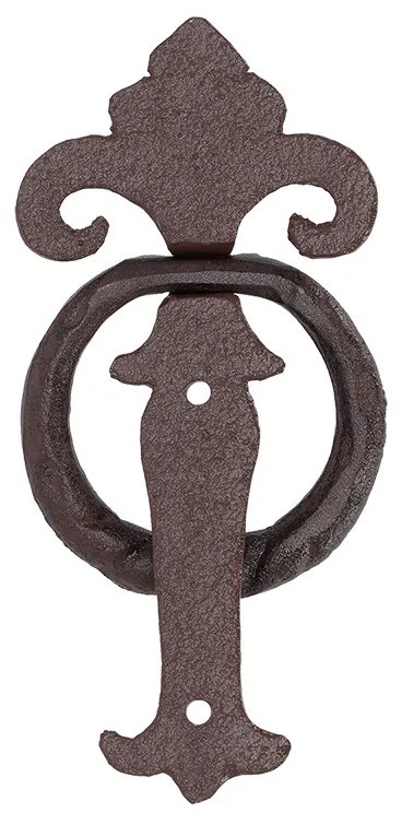 Klasszikus öntöttvas ajtókopogtató, 16 cm