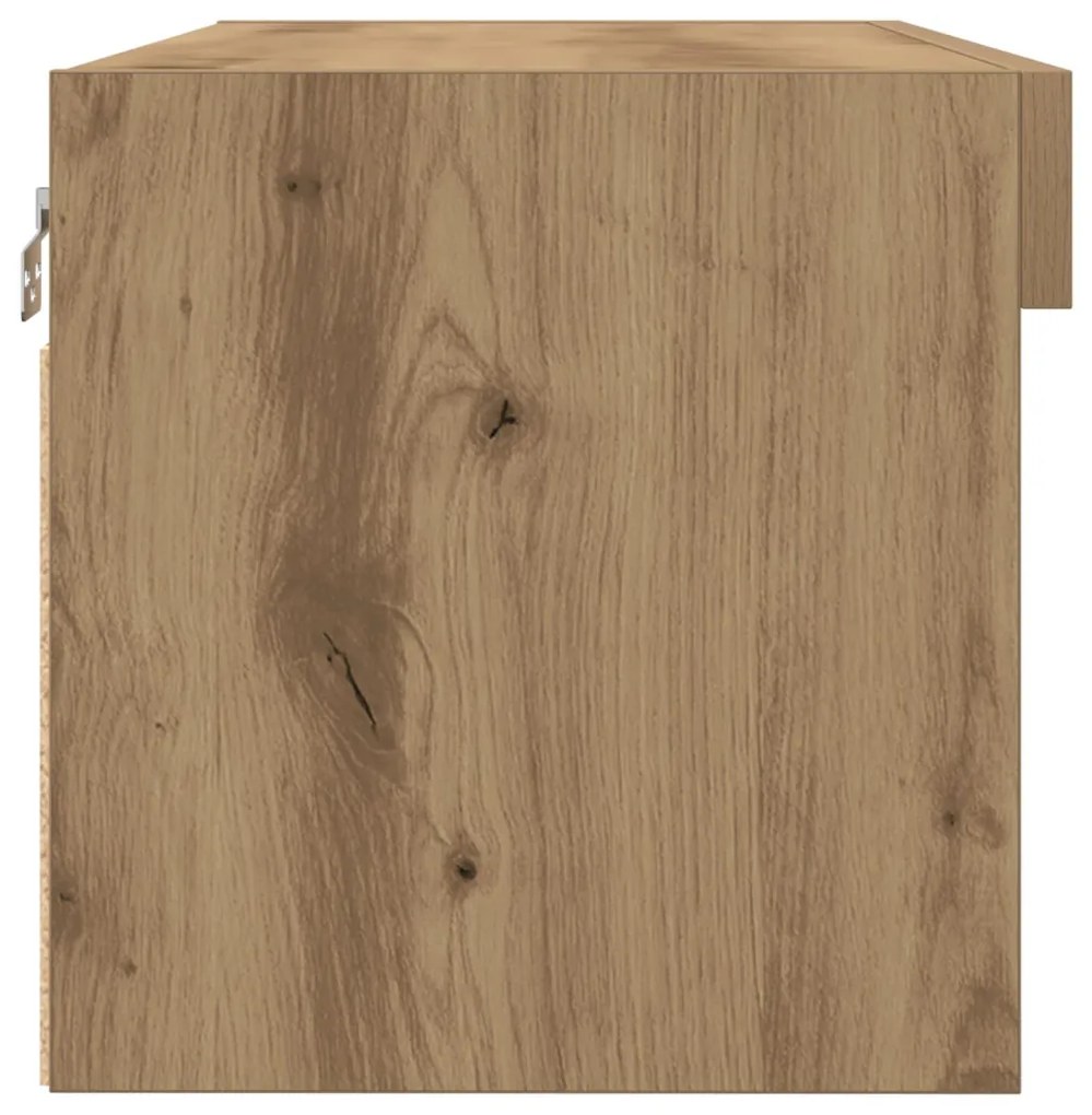 LED lámpás TV fali szekrény 2 db Artisan tölgy 80x30x30 cm